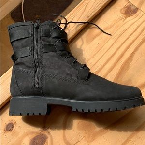 Black Timberland Combat Boot